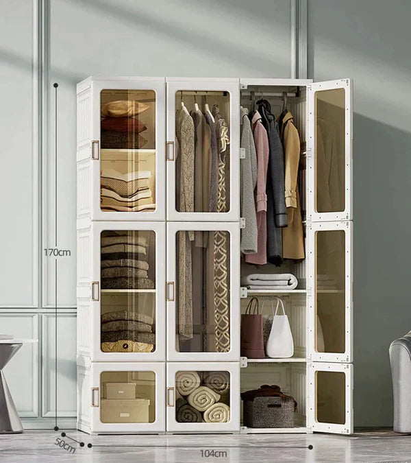 Super Closet Plegable Inteligente + 3 Cajas Organizadoras REGALO